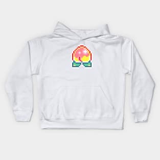 pixel peach Kids Hoodie